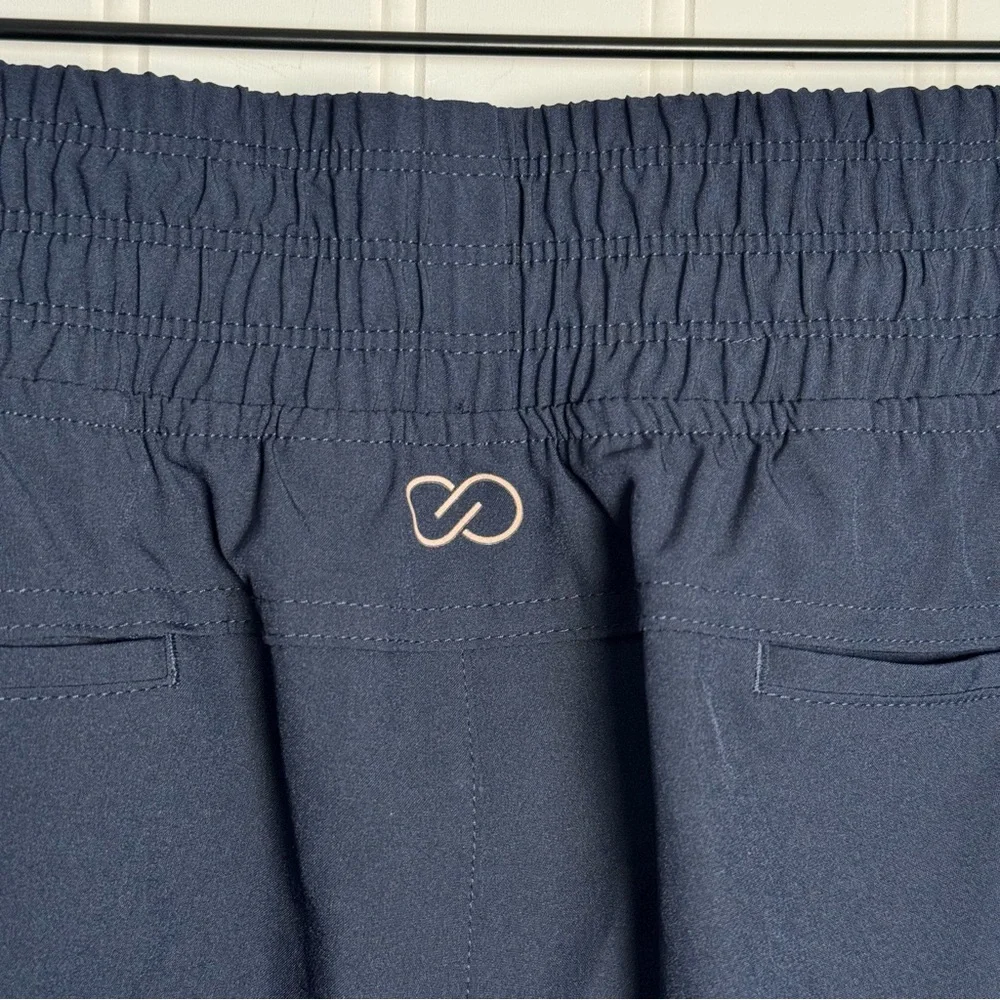 CALIA Journey Cropped Wide Leg High Rise Athletic Pants Blue Women’s Size Medium - Picture 7 of 12